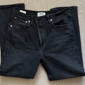 AGOLDE Riley Crop Jeans Black 28